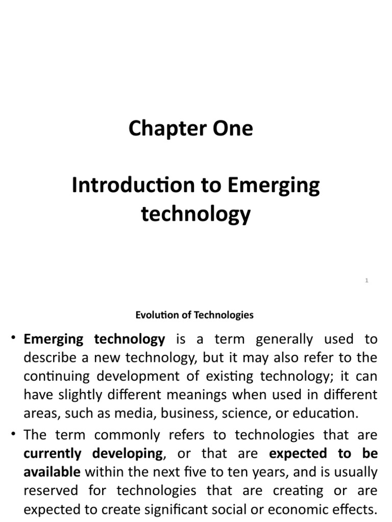 Chap 1 Introduction To Emerging Technology | PDF | Human–Computer ...