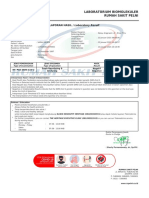 LAPORAN HASIL / Laboratory Result: Laboratorium Biomolekuler Rumah Sakit Pelni