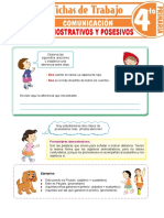 Pronombres demostrativos y posesivos