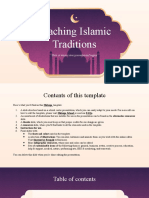 Teaching Islamic Traditions by Slidesgo