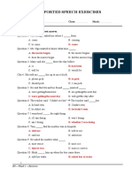 E9 - Reported Speech Exercises - HS