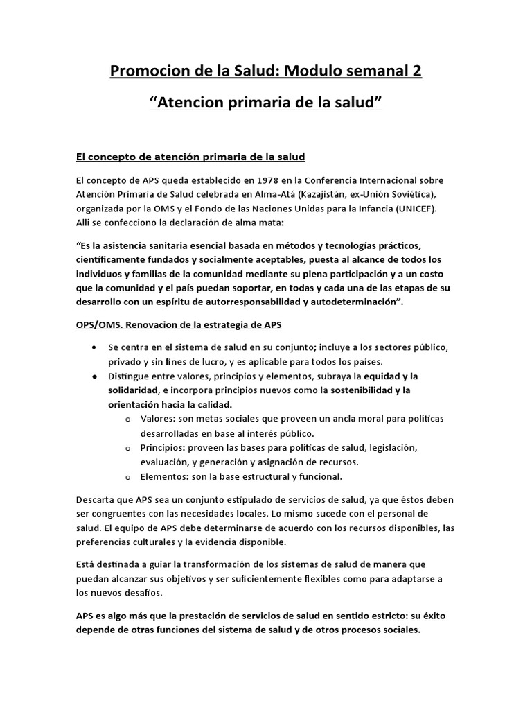 Atención Primaria: Clave de Salud | PDF | Hospital | Sistema de salud