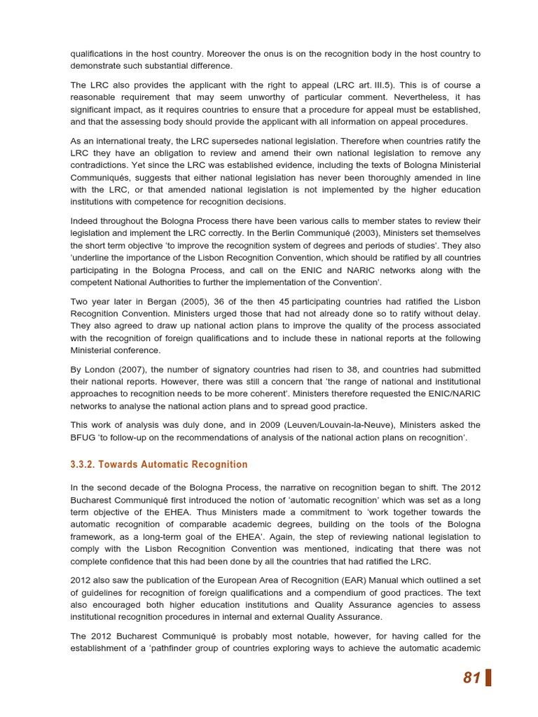 Bologna Process Implementation Report 20203 Download Free PDF