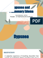 Dypsnea and Pulmonary Edema