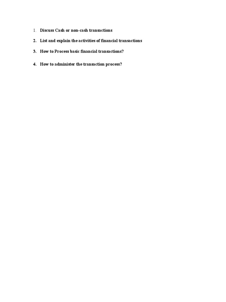 Process Customer Transaction | PDF