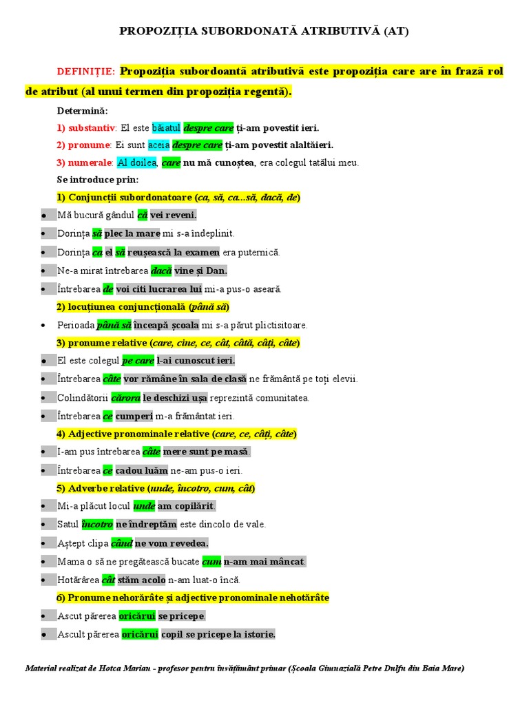 ATRIBUTIVA | PDF