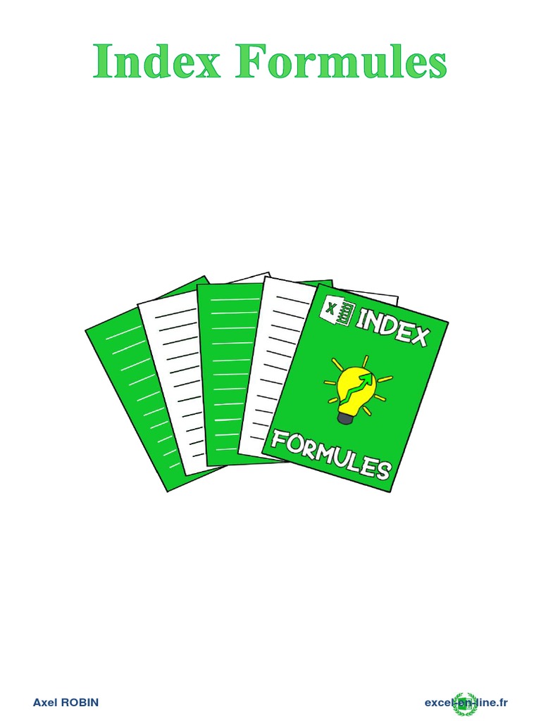Excel Index-Formules-Extrait | PDF | Microsoft Excel | Livres numériques
