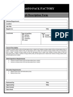 Job Description Template