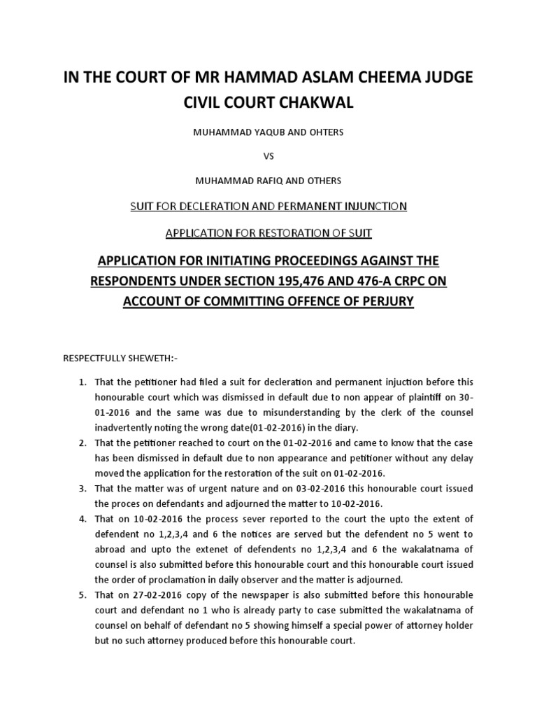 Perjury Proceedings Under Section 476 CrPC | PDF | Lawsuit | Perjury