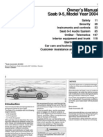 Saab 9-5 2004 Owners Manual