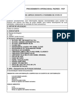 Procedimento de Higienizacao