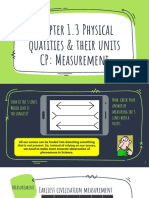 Chapter 1.3 Physical Quatities & Their Units CP: Measurement