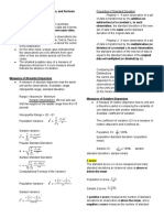 Stat 101 - Measures of Dispersion, Skewness, and Kurtosis