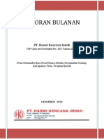 Cover Laporan Bulanan Periode Desember 2020 Pt. Hki