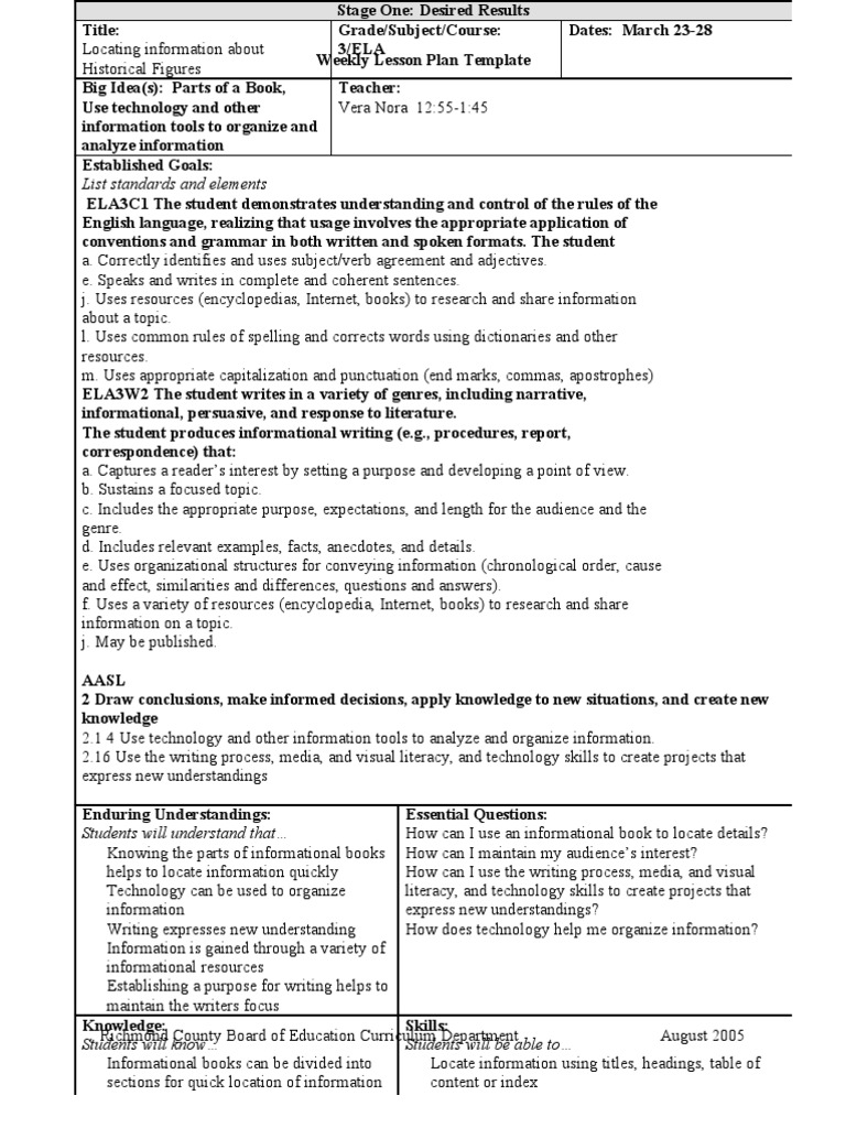 UBD Power Point Lesson V Nora | PDF | Lesson Plan | Microsoft Power Point