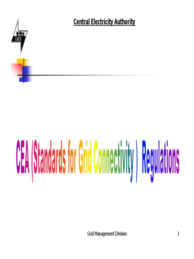 CEA Standards for Grid Connectivity | PDF | Electrical Grid | Electric ...