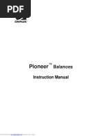 Pioneer Balance User Manual