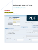 Back to Back Sales Order Cycle Setups and Process Flow in R12.2