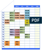 Horario Horizontal Semanal 24 Horas