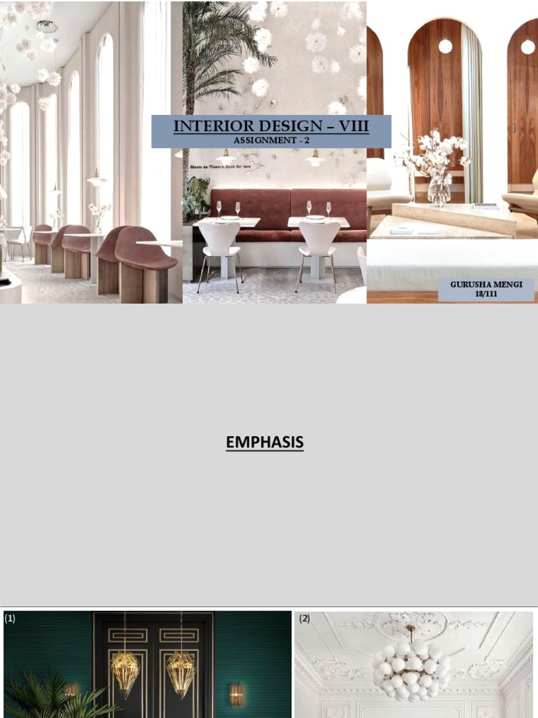Interior Design Assignment: Emphasis & Balance | PDF | Art