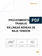 Procedimiento de Trabajo Seguro Baja Tension