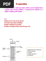 Evaporation and Evaporators