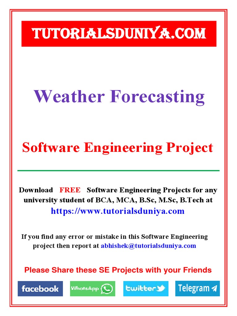 Sunshine Weather Forecast App Project | PDF | Mobile App | System