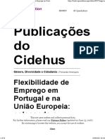 Género, Diversidade e Cidadania - Flexibilidade de Emprego em Portugal e na União Europeia colocando a dimensão género no centro do debate - Publicações do Cidehus