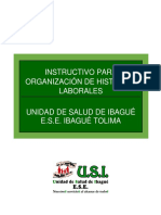 Gd-Ac-In-004 Instructivo para Organizacion de Historias Laborales