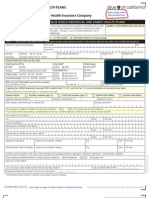 Blue Shield of California Individual Family Application C12900-A 1-2011