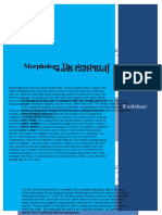 Morphology Worksheet