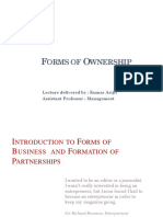 Forms of Ownership