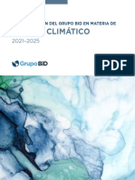 Plan de Accion Del Grupo BID en Materia de Cambio Climatico 2021 2025