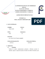 Análisis complementario de alimentos