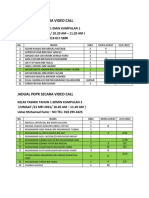 JADUAL PDPR KELAS TASMIK TAHUN 1 E