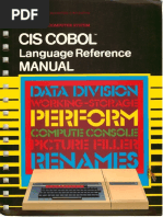 CIS COBOL Language Reference