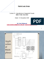 33 DLD Lec 33 Sequential Circuits, Latches Dated 31 Dec 2020 Lecture Slides