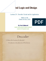 29 DLD Lec 29 Decoder CIrcuit and Its Application 18 Dec 2020 Lecture Slides