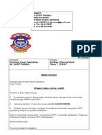 MEMO Pemakluman Jadual PDPR