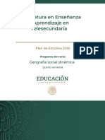 Licenciatura en Enseñanza y Aprendizaje en Telesecundaria. Plan de Estudios 2018
