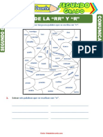Uso de La R y RR para Segundo Grado de Primaria