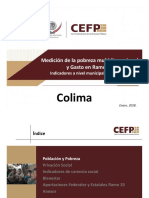 Colima Medicion de Pobreza