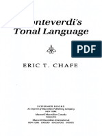 Monteverdi's Tonal Language: Eric T. Chafe
