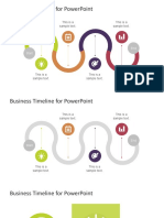 Business Timeline For Powerpoint: This Is A Sample Text. This Is A Sample Text