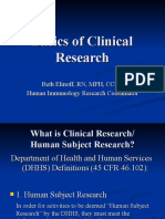 Basics of Clinical Research