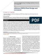 Solar Water Distillation (SWD) Plant Design and Performance Assessment