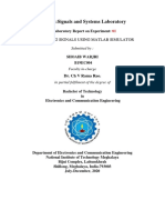 EC 252:signals and Systems Laboratory: Generating Signals Using Matlab Simulator