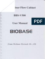 Laminar Flow Cabinet BBS-V500 (User Manual)