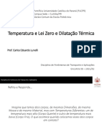 Encontro 03 - Temperatura e Lei Zero e Dilatação Térmica(1)