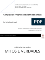 Encontro 06 - Prop Termodinâmicas - Aula 1